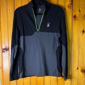 Spyder Black and Dark Gray Men's Shirt Jacket